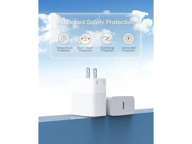Alt view image 6 of 7 - 30W Charger Fit for MacBook Air Laptop iPad Air 4th Generation Tablet with USB C to C Charging Cable