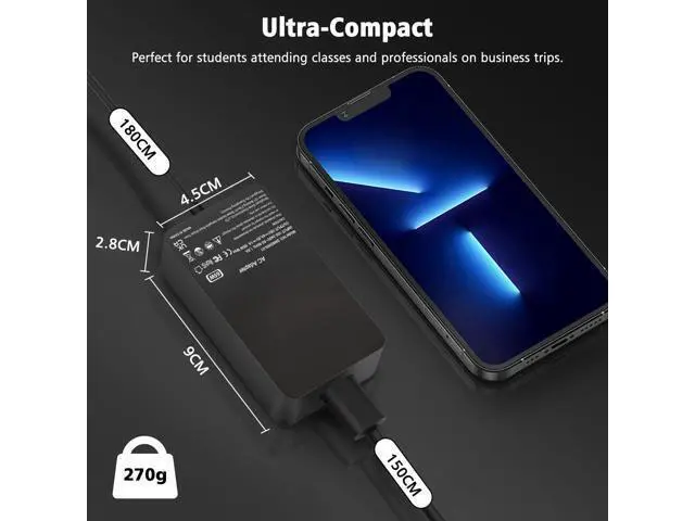 Alt view image 5 of 7 - 65W Surface Pro Laptop Charger Compatible with Surface Pro 10 9 8 X 7+ 7 6 5 4 3 Magnetic Surface Connector Support 65W 44W 36W with USB Port
