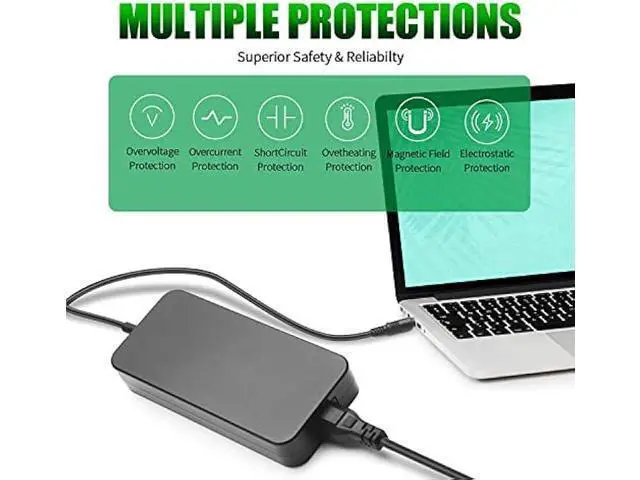 Alt view image 4 of 6 - 180W Laptop Charger For MSI GF63 GF65 GS65 GS66 GF62 GL62 GE62 GS70 GF72 GL72 GF75 GP60 WS65 GS40 GE70 GS63 GS63VR GS43 GS60 GS73 GS73VR GS75 Stealth Apache Thin Phantom Pro Power Adapter Cord