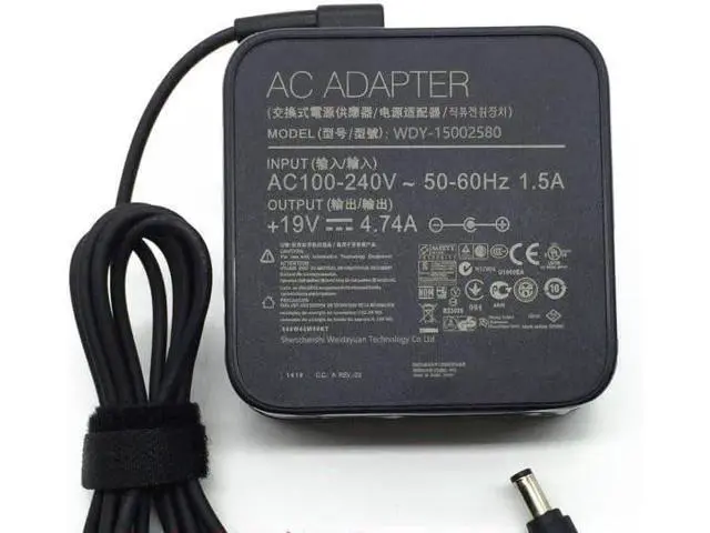 Alt view image 7 of 7 - Original 19V 4.74A 90W EXA1202YH AC Adapter Power Supply Compatible for K53 K53B K53BY K53E Notebook with US Cable