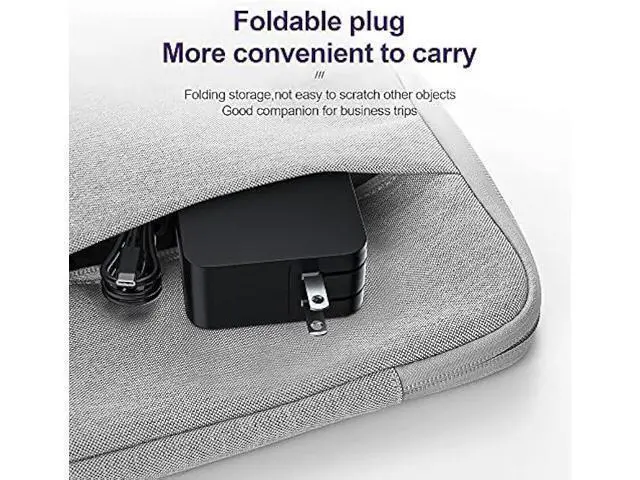 Alt view image 5 of 7 - USB-C 65W 45W AC Adapter Laptop Charger for Asus Chromebook ZenBook Transformer ExpertBook, C302C C213 C214 C436 C523 ADP-45EW B, UX390UA UX490 UX325 UX393 UX371, B9450FA B9450CEA, T302, Foldable Plug