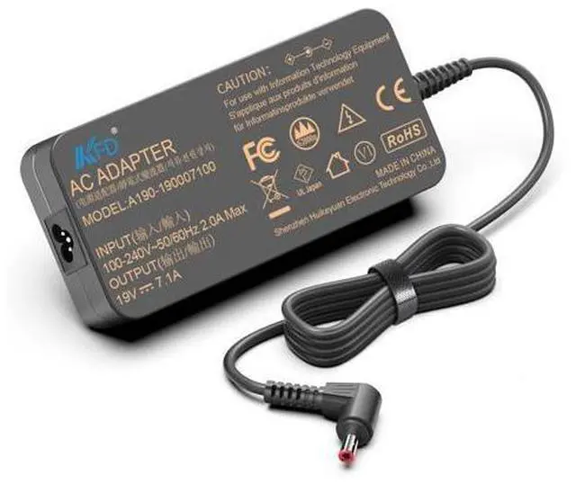 Alt view image 5 of 5 - KFD 19V 7.1A 135W Laptop Charger Power Supply for Acer Nitro 5 7 Nitro V15 Gaming Laptop AN515-51 AN515-53 A715-71G VN7-593G Acer Aspire 7 5 Predator Helios 300 G3-571 G3-572 PH317-51 Adapter Cord