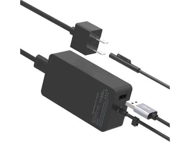 Alt view image 3 of 6 - 65W Surface Pro Laptop Charger for Surface Pro 10/9/8/7/6/5/4/3/X Windows Surface Laptop 6/5/4/3/2/1 Surface Book 3/2/1 Surface Go 3/2/1 Surface Charger Supports 44W 36W