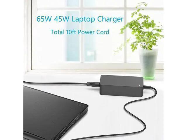 Alt view image 6 of 6 - PA-1450-26 AC Charger Fit for Acer Aspire 1 R15 R7-371T R7-372T A115-32-C6FQ N19H1 R5-571T-59DC R5-571TG-7229 TravelMate B1 B118 X3,A515-44G-R83X A515-55G-575S Laptop Adapter Power Supply Cord