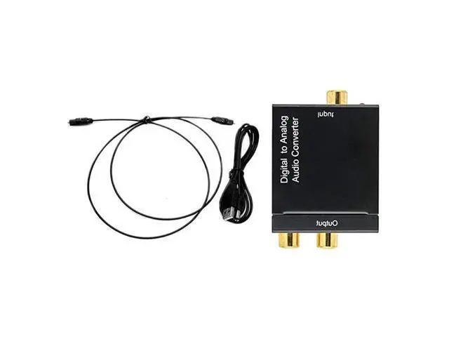 Alt view image 6 of 6 - DAC Converter Digital to Analog Audio Converter Digital SPDIF Coaxial Optical Convert to L/R RCA Toslink Optical Audio Adapter