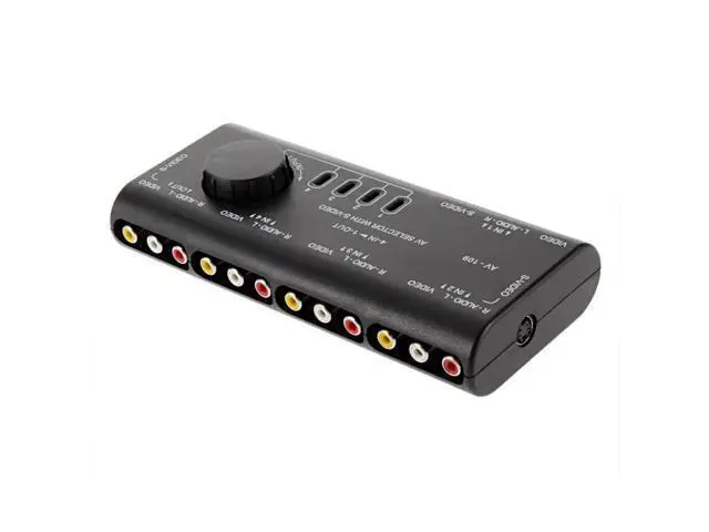 Alt view image 2 of 5 - 4 in 1 Out AV RCA Switch Box AV Audio Video Signal Switcher Splitter 4 Way Selector with RCA Cable For Television DVD VCD TV
