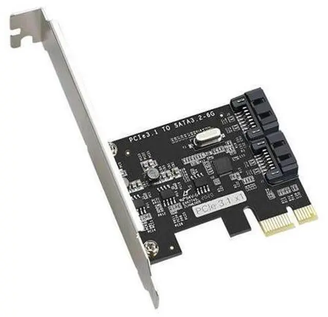 Main image of FOR PCI-E Express SATA2 SATA2.0 3Gb/s 2 Port SATA II Expansion Card JMB362 set Low Profile Bracket