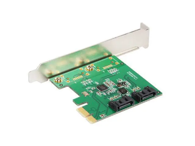 Alt view image 5 of 5 - Lekuo PCIe SATA III 6Gbps 2-Port Hardware RAID Controller Card for RAID 0/1/SPAN