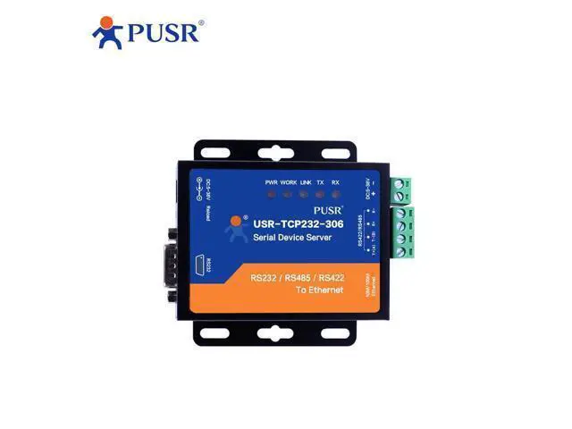 Alt view image 5 of 5 - PUSR RS485 RS232 RS422 to Ethernet Modbus RTU to TCP Modbus Gateway Serial to Ethernet Bidirectional Transparent Data Transmission Watchdog Protection USR-TCP232-306