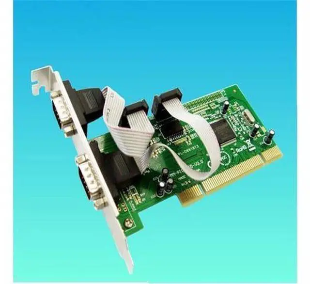 Alt view image 2 of 6 - PCI Serial Card 2 Port RS232 Industrial PCI Serial Port Card PCI to COM Ports 9Pin RS-232 Serial Expansion Card