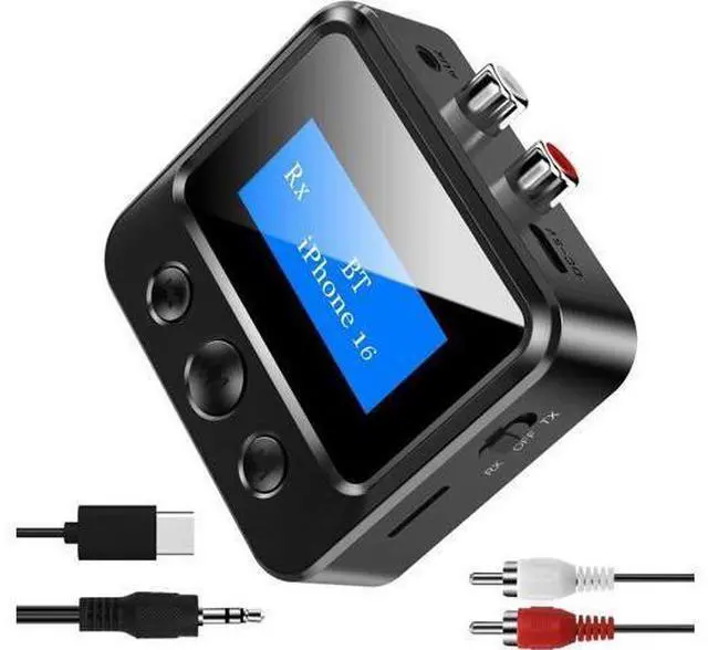 Main image of Bluetooth Receiver for Old Stereo 3.5mm AUX Bluetooth Audio Adapter for Stereo Receiver Wired Speakers Home Theater Amplifier with RCA L/R 3.5mm Jack Low Latency for Music Streaming TF Card Play