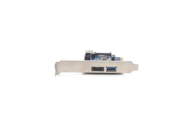 Alt view image 3 of 3 - Weastlinks PCI express to 2 ports USB3.0 + Power eSATA Converter Card with 9pin USB + 15pin SATA Power Socket
