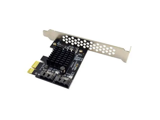 Alt view image 6 of 7 - PCIE PCI-E to 2 Port SATA 1X 4X 8X 16X PCI-E Cards PCI Express to 2 SATA 3.0 2-Port SATA III 6Gbps Expansion Adapter Boards