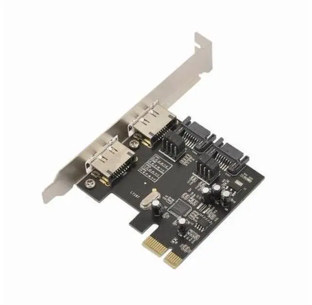 Main image of New 2 Port eSATA e-SATA 3.0 and 2 Port SATA 3.0 Serial ATA to PCI-E PCI Express Card Adapter Converter 6.0Gbps ASM1061 Chipset