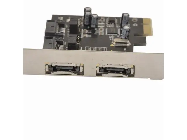 Alt view image 3 of 5 - New 2 Port eSATA e-SATA 3.0 and 2 Port SATA 3.0 Serial ATA to PCI-E PCI Express Card Adapter Converter 6.0Gbps ASM1061 Chipset