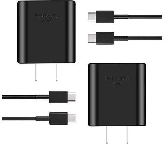 Main image of 45W USB C Charger,2-Pack Samsung Super Fast Charging Wall Charger for Samsung Galaxy S22 Ultra/S22/S22 Plus/S23 Ultra/S23/S23 Plus/S21/Note 10/10 Plus,Galaxy Tab S8/S8+/S8 Ultra with 5ft Type C Cord