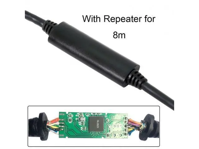 Alt view image 2 of 7 - FVH 8.0M Down Up Angled USB 3.1 Type-C Dual Screw Locking to USB3.0 Data GL3523 Repeater Cable 90 Degree for Camera Oculus Quest Link