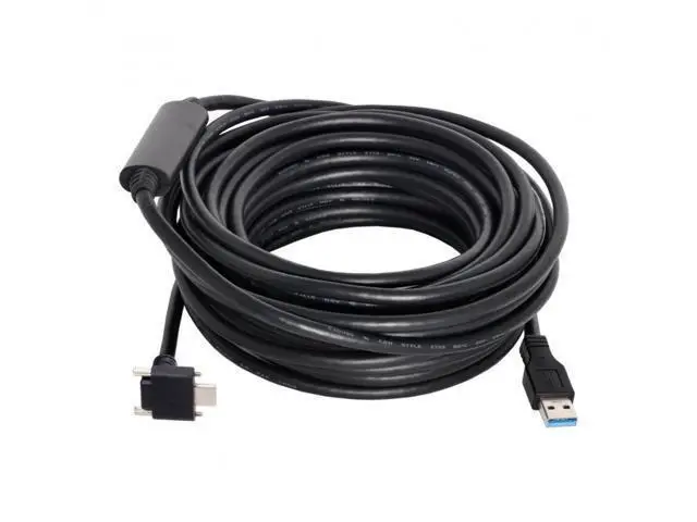 Alt view image 6 of 7 - FVH 8.0M Down Up Angled USB 3.1 Type-C Dual Screw Locking to USB3.0 Data GL3523 Repeater Cable 90 Degree for Camera Oculus Quest Link