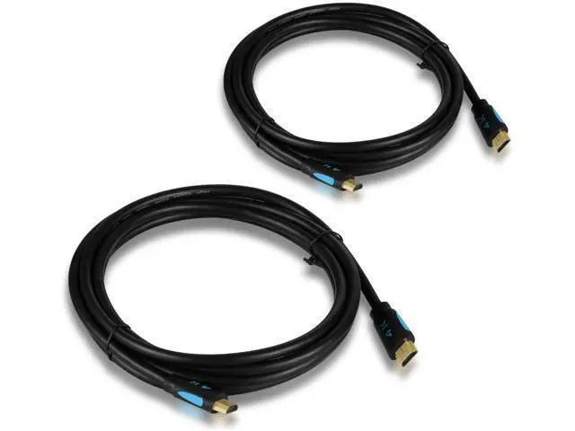 Alt view image 2 of 7 - HDMI Cable 10ft (2pack), TESmart HDMI Cord High Speed with Ethernet 4K@60Hz 4:4:4 HDMI Cables, Premium HDMI Cord Type, Supports HDMI 2.0b 4K 60Hz HDR
