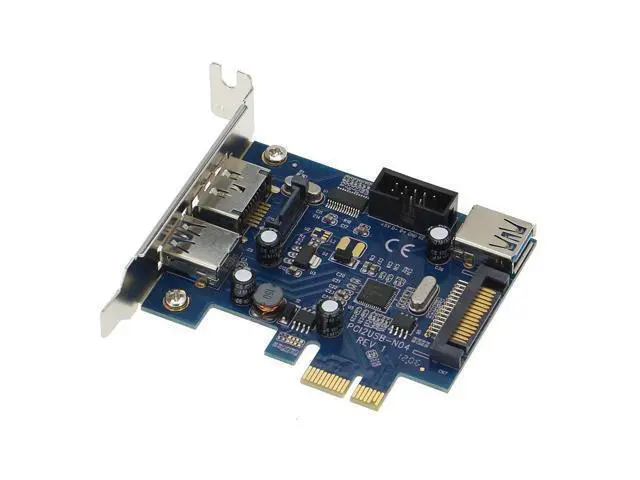 Alt view image 4 of 4 - External USB3.0 Port Power eSATA Port Internal USB 3.0 9pin USB Header PCIe Card With 15pin SATA Power Socket (NEC / Renesas uP