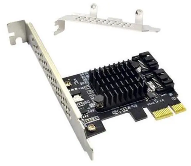 Main image of PCIE to SATA Expansion Card ASM1061 Chip PCI Express X1 to 2 Port SATA 3.0 6Gb Adapter Controller PCI-E SATA Card