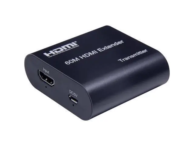 Alt view image 6 of 6 - 4K HDMI Extender over Single Rj45 Cat5e/6 Cable 120M with Audio 1080P 60M HDMI Ethernet Extender with EDID for PC Laptop PS4 TV(USB Power Cable)(1080P 60M)