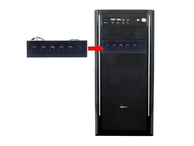 Alt view image 3 of 4 - 6 Way Hard Disk Selector Controller Hard Drive Power Switch Module for Desktop Computer Support 2.5/3.5 Inch SATA HDD