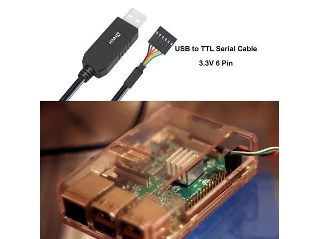 Alt view image 4 of 5 - DTECH 6ft USB to TTL Serial Cable 3.3V 6 Pin UART Adapter Genuine FTDI FT232RL Chip Debug Cord Compatible with Windows 11 10 8 7 Linux MAC OS 6Pin 3v3 Level Signal 2.54mm Dupont Female Header