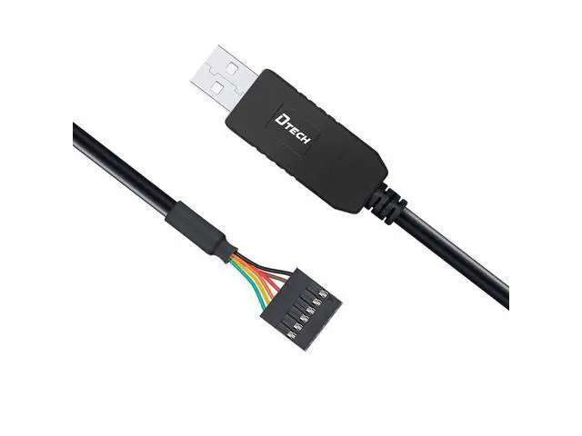 Alt view image 5 of 5 - DTECH 6ft USB to TTL Serial Cable 3.3V 6 Pin UART Adapter Genuine FTDI FT232RL Chip Debug Cord Compatible with Windows 11 10 8 7 Linux MAC OS 6Pin 3v3 Level Signal 2.54mm Dupont Female Header