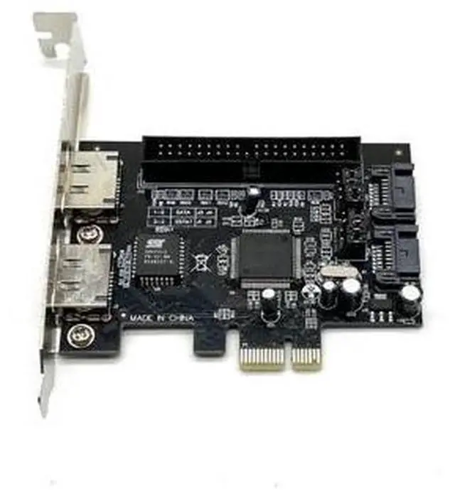 Main image of Weastlinks 2 Port SATA IDE PCI-e Adapter Card PCIE to SATA IDE eSATA x2 Combo Adapter Converter RAID Controller Card Chip JMB363