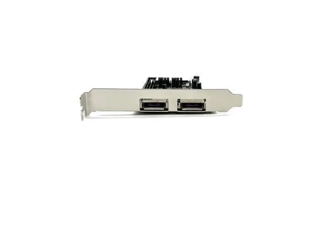 Alt view image 4 of 6 - Weastlinks 2 Port SATA IDE PCI-e Adapter Card PCIE to SATA IDE eSATA x2 Combo Adapter Converter RAID Controller Card Chip JMB363