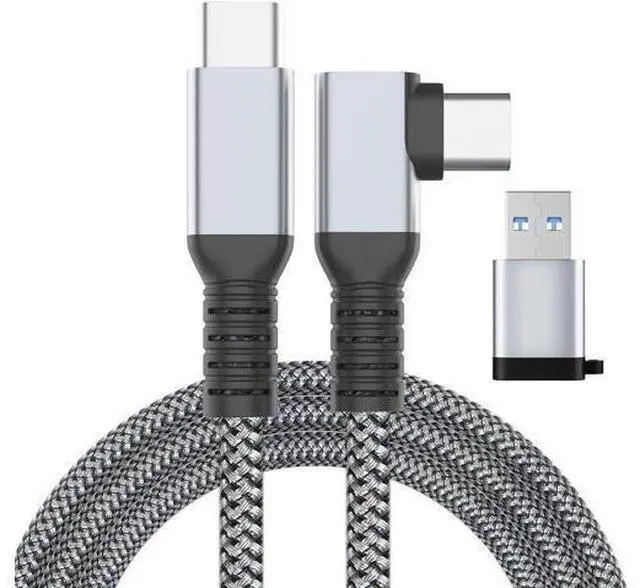 Main image of Link Cable 16FT VR Cable Compatible with Meta Oculus Quest 2/Quest 3/Pro Pico, Nylon Braided Accessories and Gaming PC Steam VR, USB 3.0 Data Transfer Type C Cable, for VR Headset