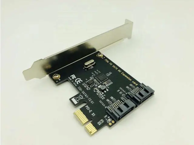 Alt view image 2 of 3 - H1111Z Add On Cards PCI-E SATA 1X 4X 8X 16X PCI-E Cards PCI Express to SATA 3.0 2-Port SATA III 6Gbps Expansion Adapter Boards