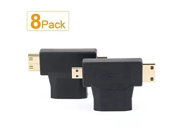 Alt view image 6 of 6 - Micro HDMI to HDMI Adapter|HDMI to Mini HDMI Adapter|Micro HDMI to Mini HDMI Adapter,Mini and Micro HDMI to HDMI 2 in 1 T HDMI Coupler-8Pack
