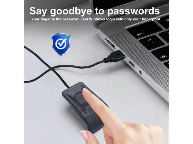 Alt view image 5 of 7 - USB Fingerprint Reader Fingerprint for Windows10/11, Windows Hello Automatic Driver Installation with 5ft Extension Cable-Windows Password Free Operation