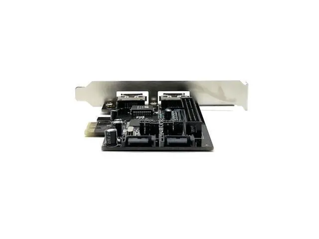 Alt view image 5 of 6 - Weastlinks 2 Port SATA IDE PCI-e Adapter Card PCIE to SATA IDE eSATA x2 Combo Adapter Converter RAID Controller Card Chip JMB363