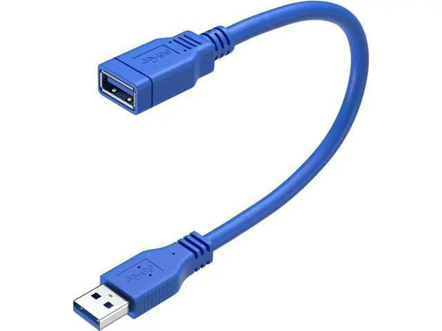 Alt view image 2 of 7 - Short USB 3.0 Extension Cable USB-A Extender Male to Female 5Gbps (1FT,2-Pack)