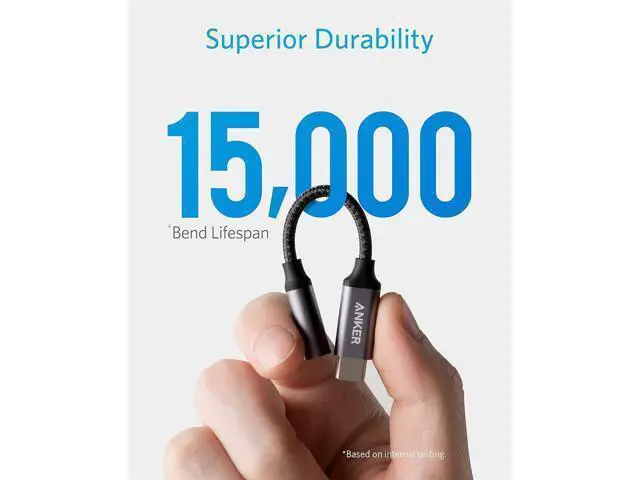 Alt view image 5 of 6 - USB C to 3.5mm Audio Adapter Male to Female Nylon Cable for S20/S20+/S20 Ultra Pixel 4/+ 4XL and More Type C Devices