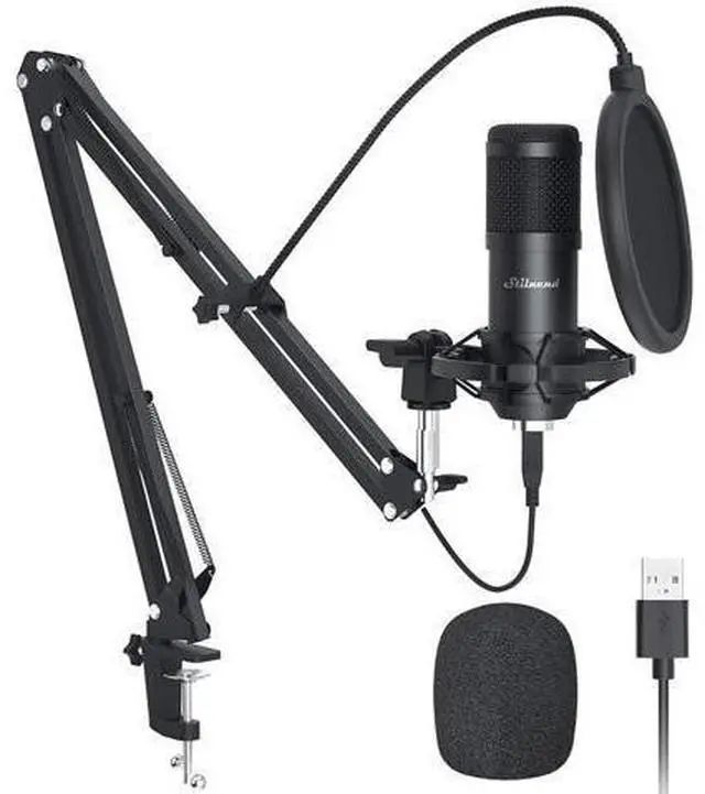 Main image of Usb Microphone - Recording Microphone, Gaming Microphone, Pc Streaming Podcast Mic, 192Khz/24Bit Microphone, Usb Mic Kit With Sound Chipset Arm Set