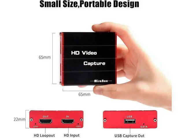 Alt view image 6 of 6 - USB3.0 4K HDMI Video Capture Card, 1080P 60FPS HD Game Capture Device Cam Link with HDMI Passthrough Work with Xbox PS5 PS4 Switch DSLR for OBS Twitch Live Streaming and Recording
