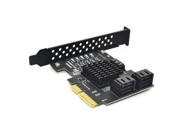 Alt view image 6 of 6 - Add on Cards PCI Express/PCI E/PCIE/PCI-E SATA 3 PCIE SATA Card SATA Controller SATA3 6Gbps 5-Ports SATA 3.0 PCI-E X4 GEN3 Cards