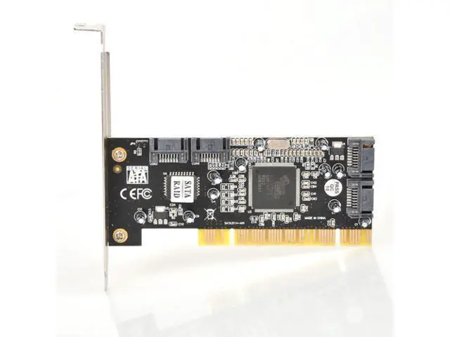 Alt view image 2 of 3 - 1pcs 4 Port SATA PCI CONTROLLER RAID CARD 4 SATA SERIAL ATA PCI CONTROLLER RAID I/O CARD PC+Cable
