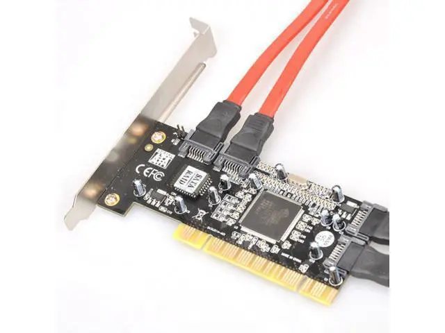 Alt view image 3 of 3 - 1pcs 4 Port SATA PCI CONTROLLER RAID CARD 4 SATA SERIAL ATA PCI CONTROLLER RAID I/O CARD PC+Cable