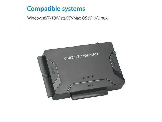 Alt view image 7 of 7 - USB 3.0 to Hard Drive Converter Cable USB 3.0 to IDE SATA Adapter 2.5" 3.5" SATA IDE SSD Hard Drive Disks Support 6TB USB 3.0 to IDE & SATA Converter External Hard Drive Adapter Kit 2.5"/3.5" Cable