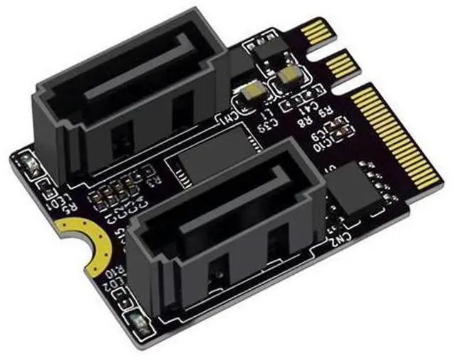 Main image of FOR Riser Card M.2 (A+E Key) To 2-Port SATA3.0 Expansion Card Key A+E Wifi M.2 To SATA Hard Disk Adapter Card