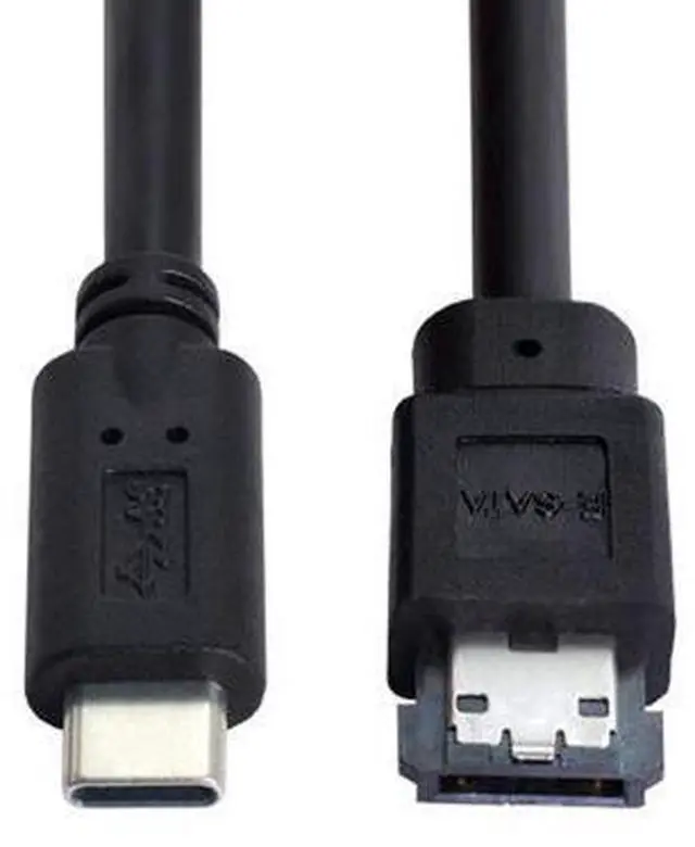 Main image of Zell Cy Esata To Usb C Cable Usb Type C Male Host To Esata Esatap Hdd Cable For Laptop Pc