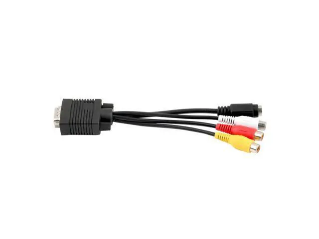 Alt view image 3 of 5 - VGA SVGA to S-VIDEO 3 RCA Female Converter Cable VGA to Video TV Out S-Video AV Adapter