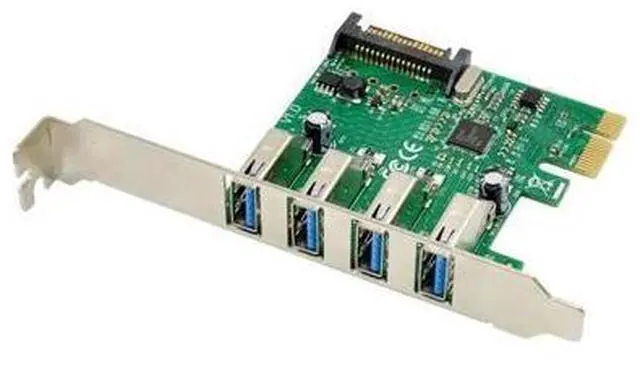 Main image of FOR PCI-E To 4 Port USB3.0 Expansion Card Super Speed USB3.0 Host Control Expansion Card set vl805 sata power supply