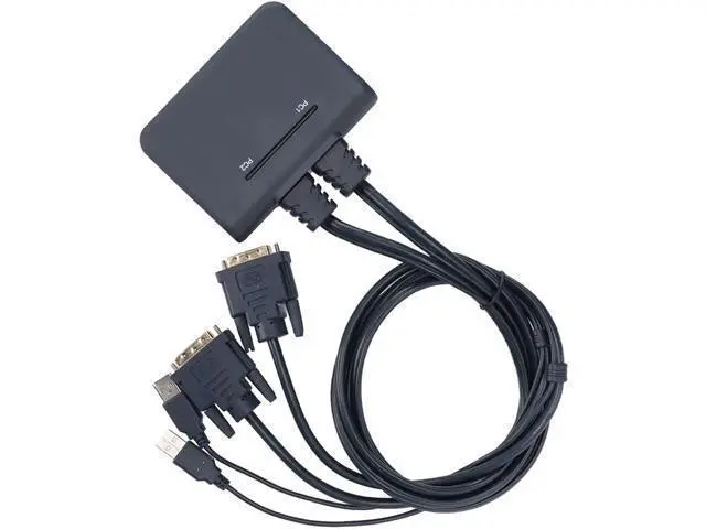 Alt view image 6 of 7 - 070 HD Multimedia Interface KVM Switch Portable USB KVM Switch 2 Ports Wired HD Multimedia Interface KVM Switch for Home Entertainment Office USB KVM Switch (21UDB)
