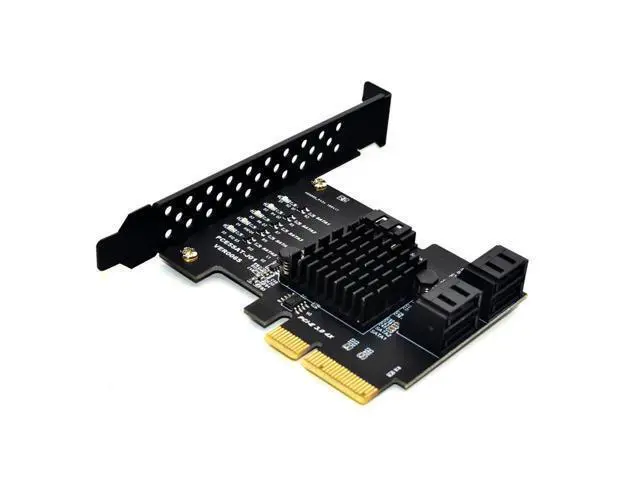 Alt view image 2 of 6 - Add on Cards PCI Express/PCI E/PCIE/PCI-E SATA 3 PCIE SATA Card SATA Controller SATA3 6Gbps 5-Ports SATA 3.0 PCI-E X4 GEN3 Cards